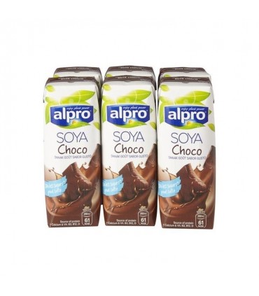 Alpro soya drink choco (brique) 6x25cl - BELGE CHOCKIES