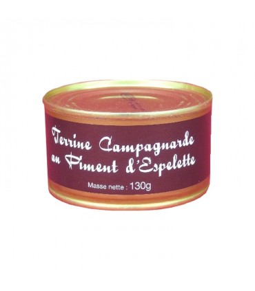 LQ - Chaudron Terroir terrine campagnarde piment espelette 130 gr DDM: 23/01/21