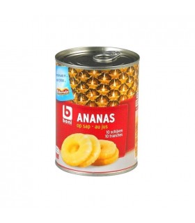 Boni Selection ananas tranches au jus 567 gr CHOCKIES