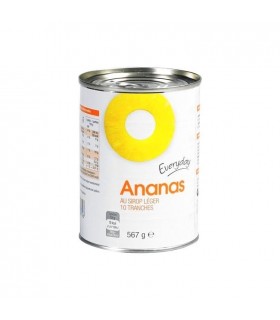 Everyday ananas tranches au sirop 567 gr BELGE CHOCKIES