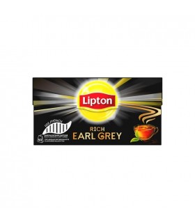 Lipton Rich Earl Grey thé noir bags 50 pc