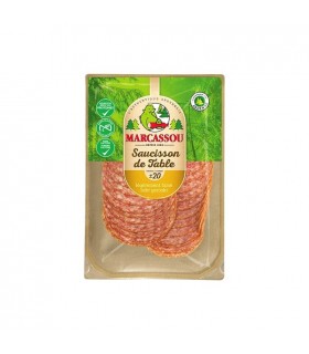 Marcassou saucisson de table 20 tranches 100 gr