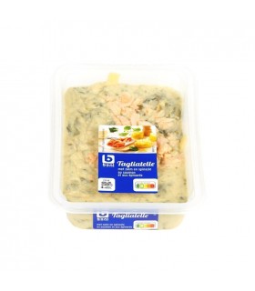 Boni Selection tagliatelles saumon épinards 450 gr