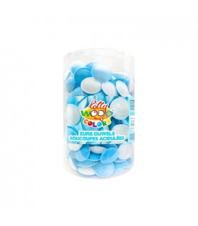 Lollywood blue - white acidulated flying saucers 325 gr