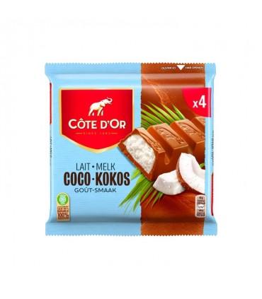 Côte d'Or bâton chocolat lait noix de coco 4x 44 gr