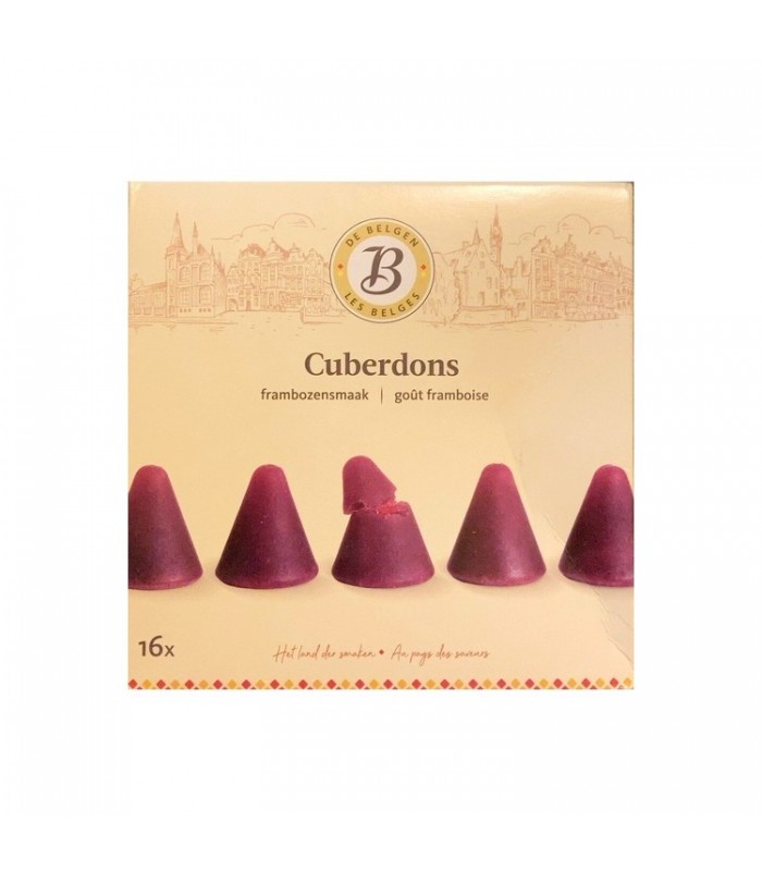 Les Belges artisanal raspberry cuberdons 16 pcs 224 gr