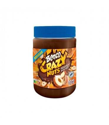 FR - Benco Crazy Nuts pâte à tartiner cacao noisettes 400 gr