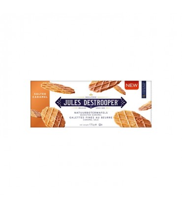 Jules Destrooper salted caramel Butter Crisp waffles biscuits 175 gr