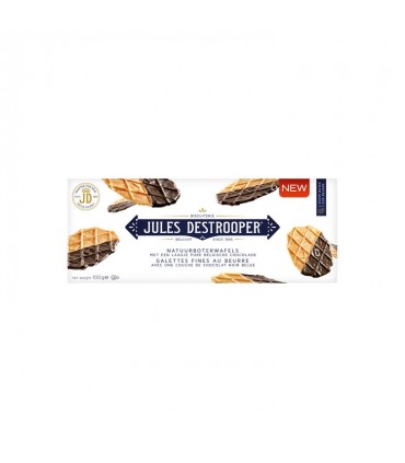 Jules Destrooper dark chocolate Butter Crisp waffles biscuits 175 gr