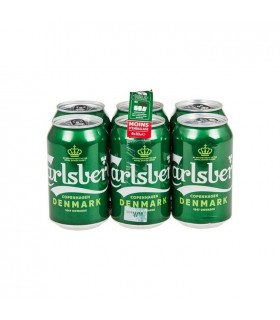 Carlsberg pils canette 5.5% 6x 33 cl