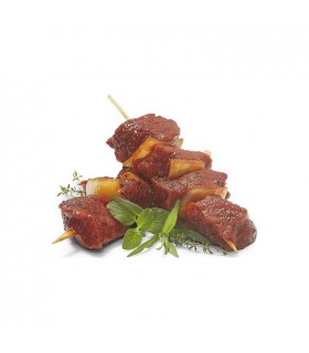 Marinated beef skewers 2 pc +- 300 gr