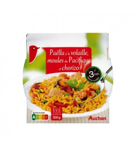 Auchan Paella Gevogelte Mosselen Chorizo 300 gr