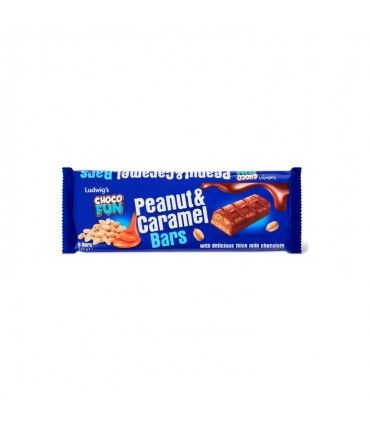 Ludwig's Choco Fun cacahuète caramel barre 6x 36 gr