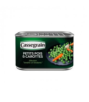 EN - Cassegrain peas carrots tender and fondant 400 gr