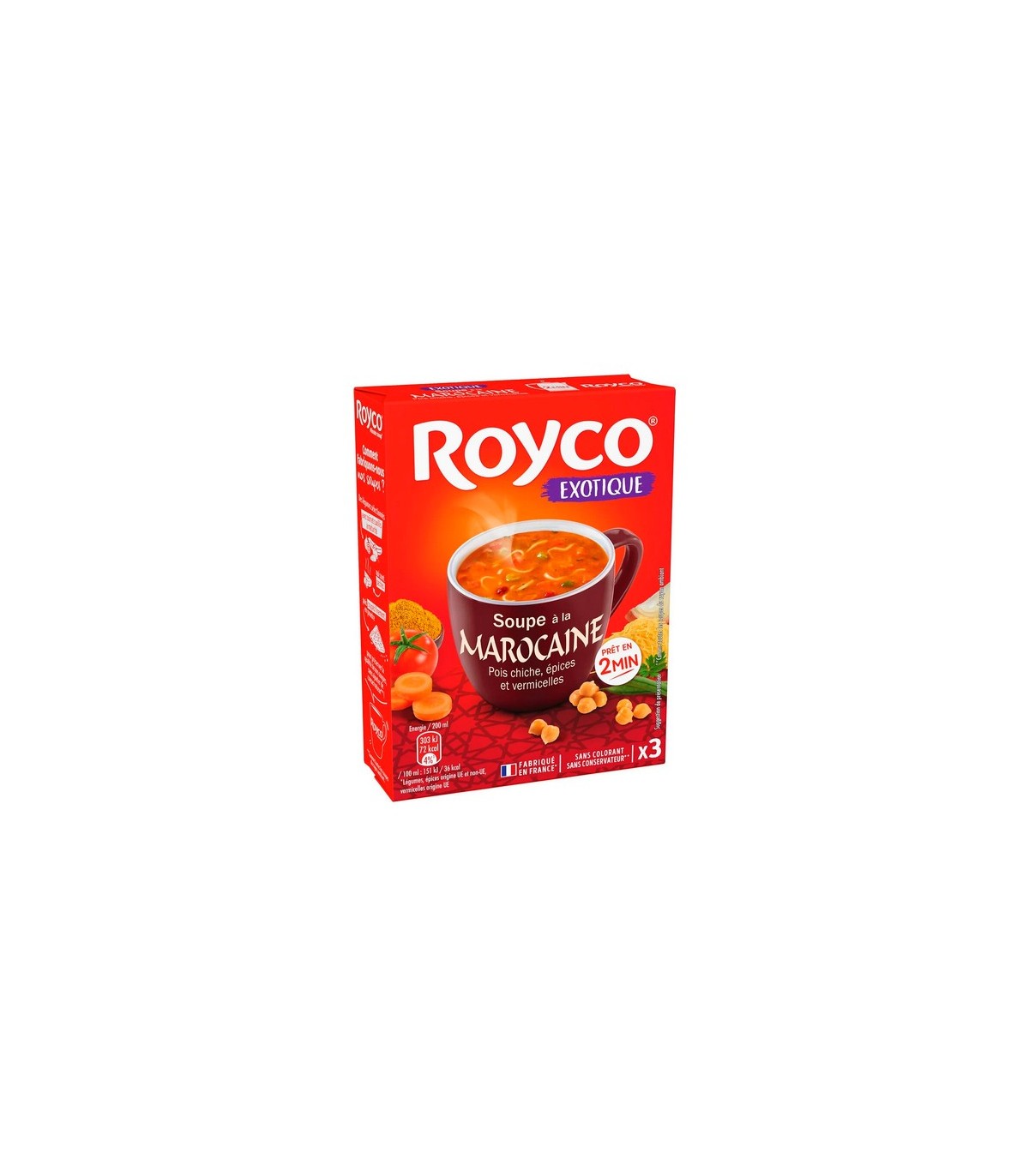 FR - Royco Bouillon à la Marocaine 3 pc CHOCKIES GROUP soupe instant