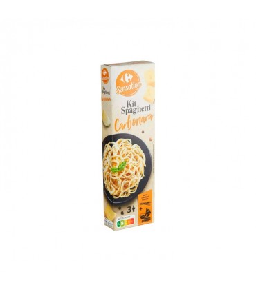 Carrefour Sensation spaghetti carbonara kit 3 servings