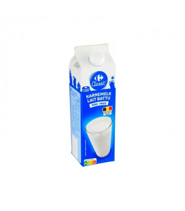 Carrefour lait battu frais 1 litre