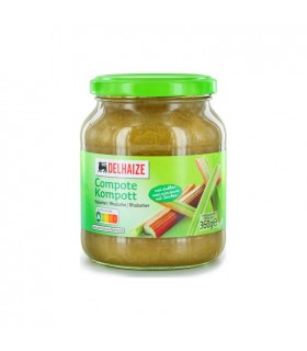 Delhaize rabarbercompote stuk 345 gr