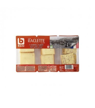Boni Selection fromage raclette assortiment 3x 200 gr C