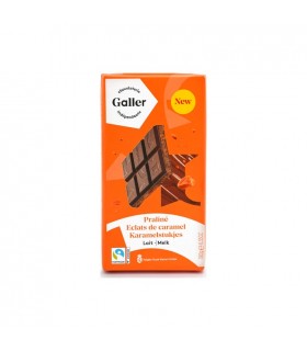 Galler melkchocoladereep praline karamelstukjes 180 gr