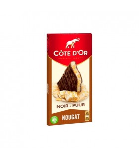 Côte d'Or tablette chocolat noir fourré nougat 130 gr