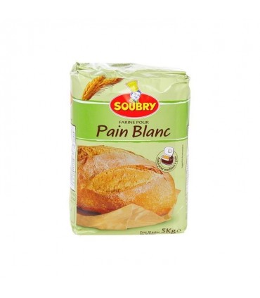 Soubry farine pain blanc 5 kg CHOCKIES épicerie belge