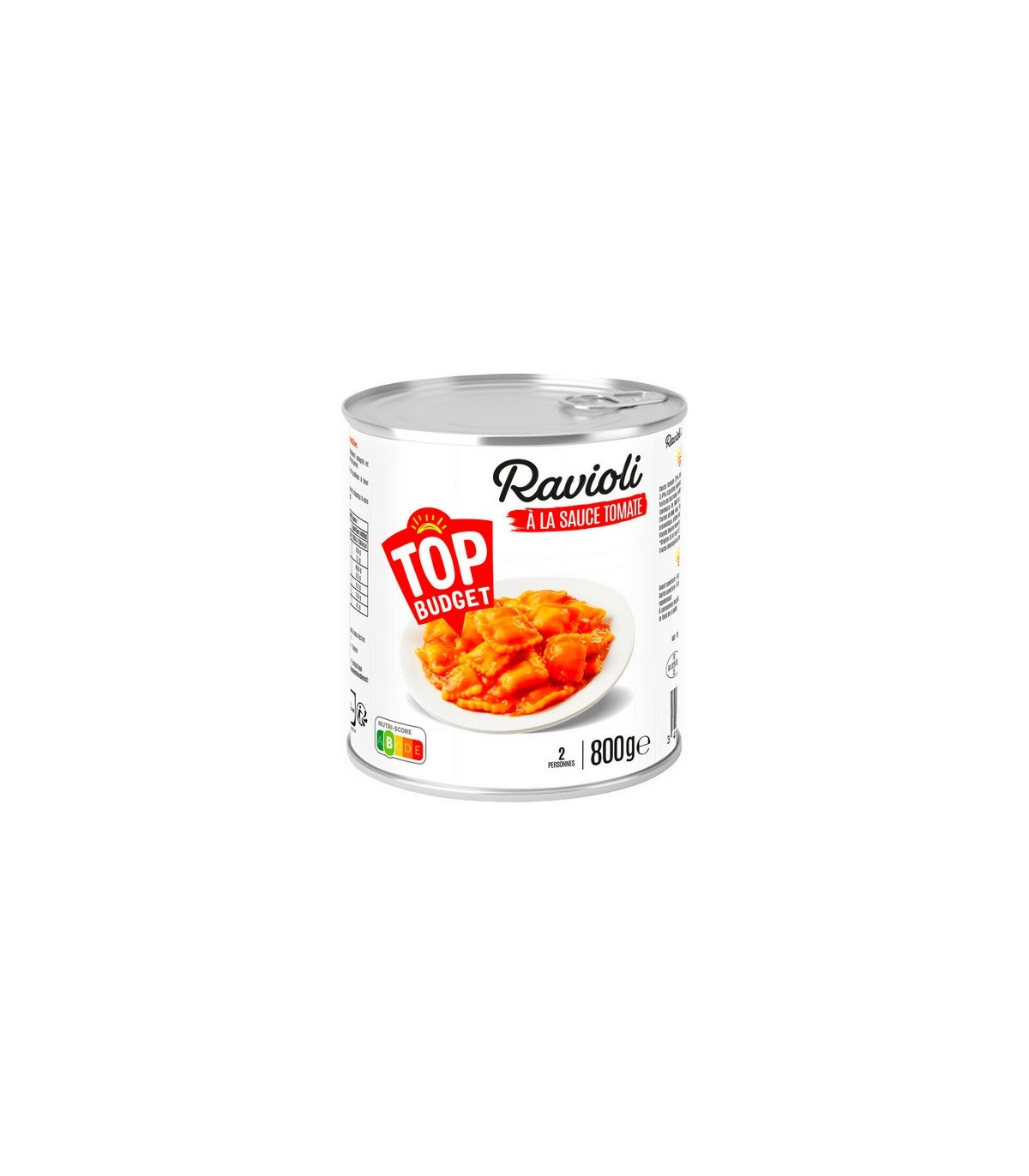 Top Budget ravioli sauce tomate 800 gr CHOCKIES GROUP BELGICASTORE