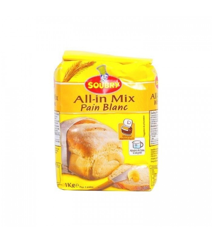 Soubry All In Mix Farine Pain Blanc 1 Kg CHOCKIES