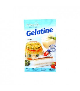 EWALD 12 feuilles de gélatine alimentaire 20 gr