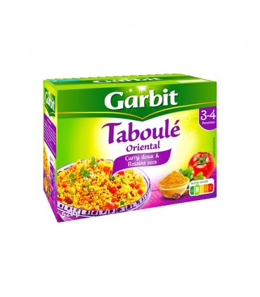 FR - Garbit taboulé oriental curry doux & raisins secs 3-4 portions 525 gr