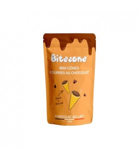 Bitecone mini cônes fourrés chocolat lait 100 gr