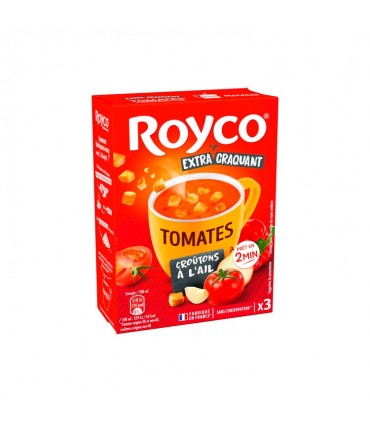 FR - Royco soupe tomates croûtons ail extra craquant 3 pc