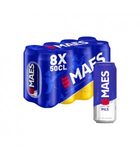 Maes pils 5,2% canette 8x 50 cl