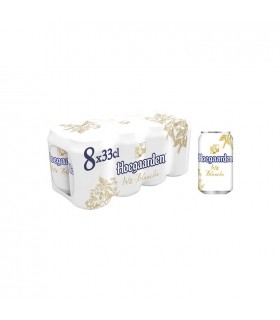 Hoegaarden blanche 4,9% canette 8x 33 cl