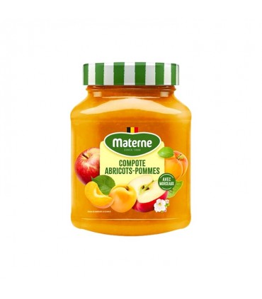 Materne apple and apricot compote pieces 375 gr