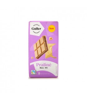 Galler white chocolate praline bar 180 gr