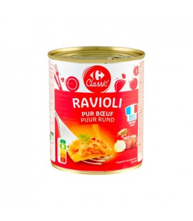 Carrefour Klassieke ravioli puur rundvlees 800 gr