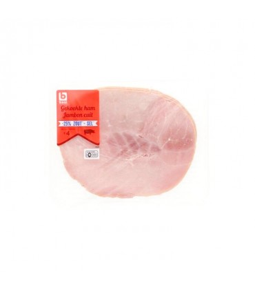 Boni Selection ontvette gekookte ham -25% zout 150 gr