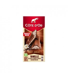 Côte d'Or tablette chocolat lait vanille éclats cacao 192 gr