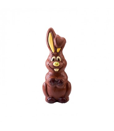 Grand Lapin de Pâques chocolat lait décoré 26 cm 300  gr