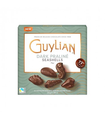 Guylian praliné noir Seashell - fruits de mer 225 gr