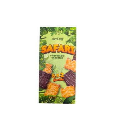 Van Delft Safari chocolat noir 6x 2 biscuits 225 gr