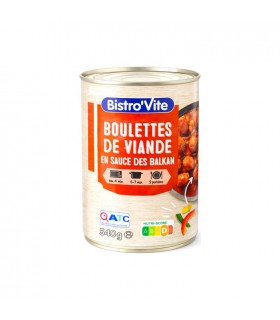 A - Bistro'Vite boulettes viande sauce des Balkan 540 gr