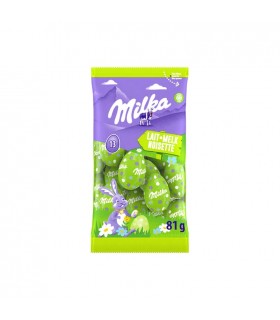 Milka 13 oeufs Pâques chocolat lait noisette 81 gr