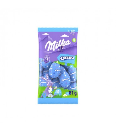 Milka 13 oeufs Pâques chocolat lait Oreo 81 gr