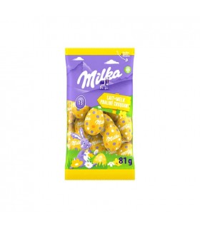 Milka 13 oeufs Pâques chocolat lait praliné croquant 81 gr