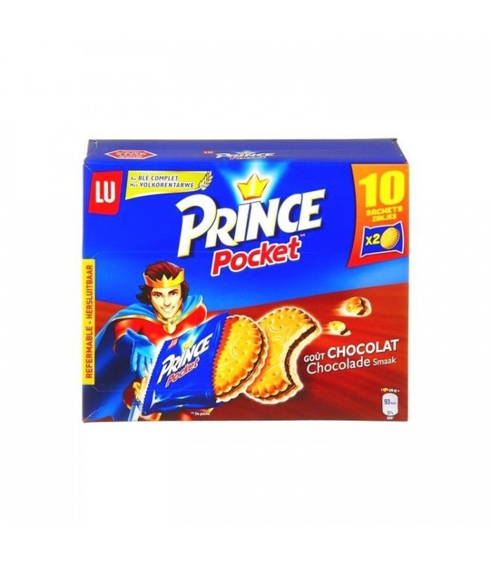 LU Prince pocket chocolate (10 x 2 pc) 400 gr CHOCKIES