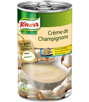 Knorr crème champignons 515ml - soupe en boite chockies