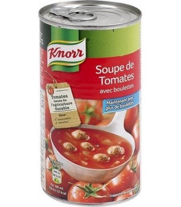 Knorr tomates boulettes 515ml - soupe boite chockies