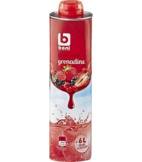 Boni Selection sirop grenadine 75cl - épicerie chockies